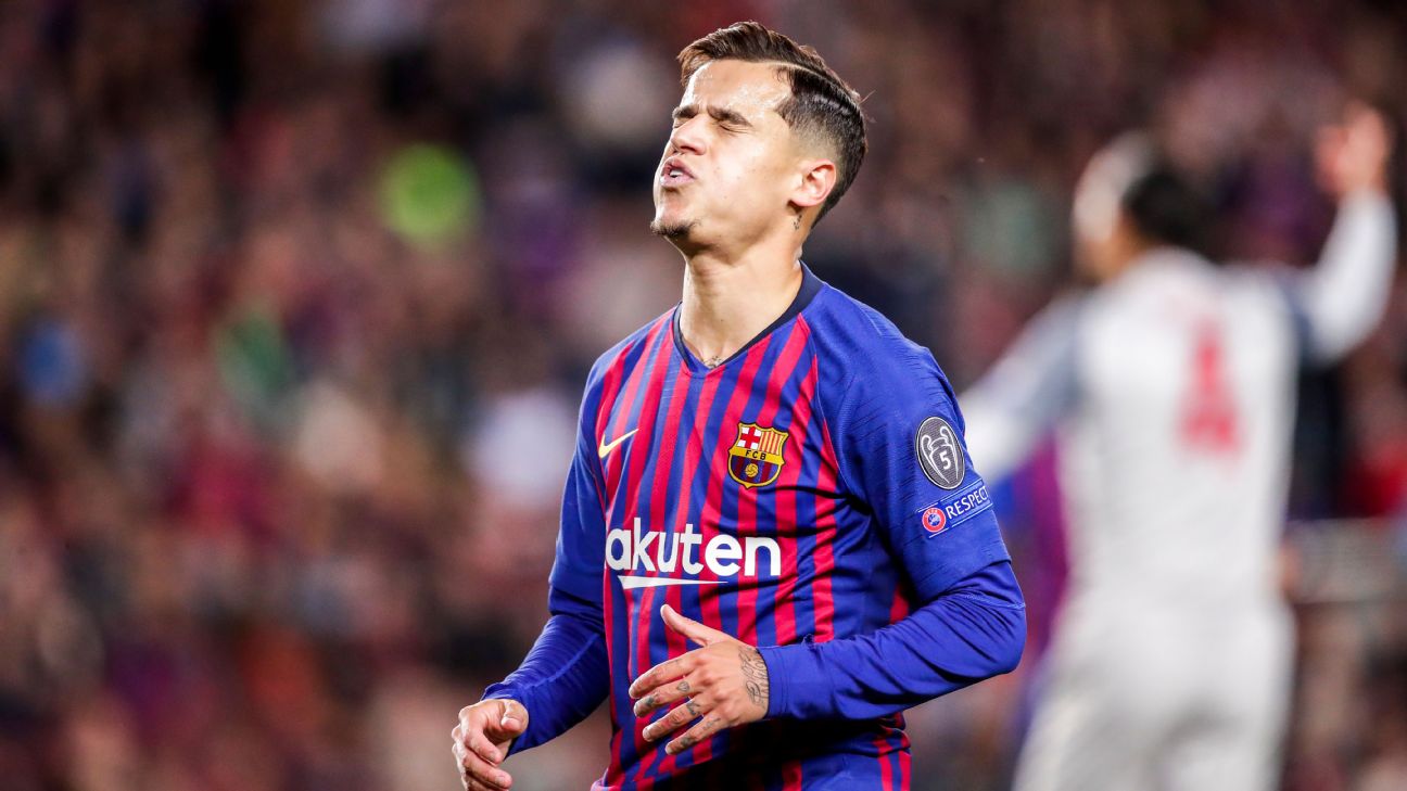 Barca: Coutinho to surgery, out several months