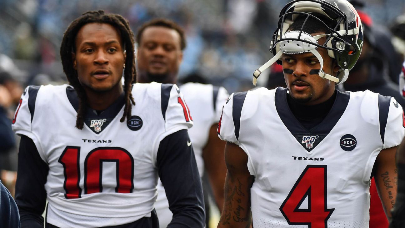 DeAndre Hopkins: Texans' Deshaun Watson will miss his 'best target'