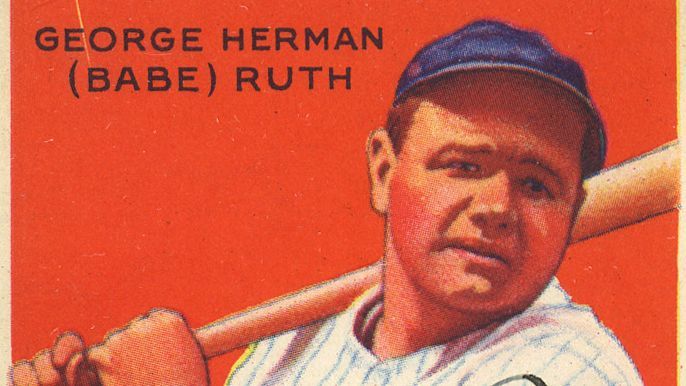 Babe Ruth Boston Braves  Baseball trading cards, Baseball cards
