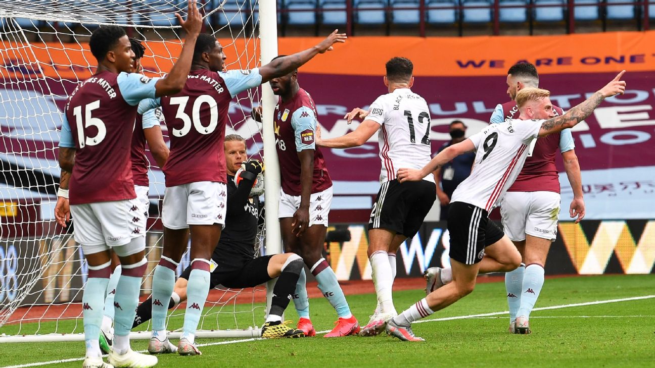 Jogos Sheffield Utd ao vivo, tabela, resultados, Aston Villa x