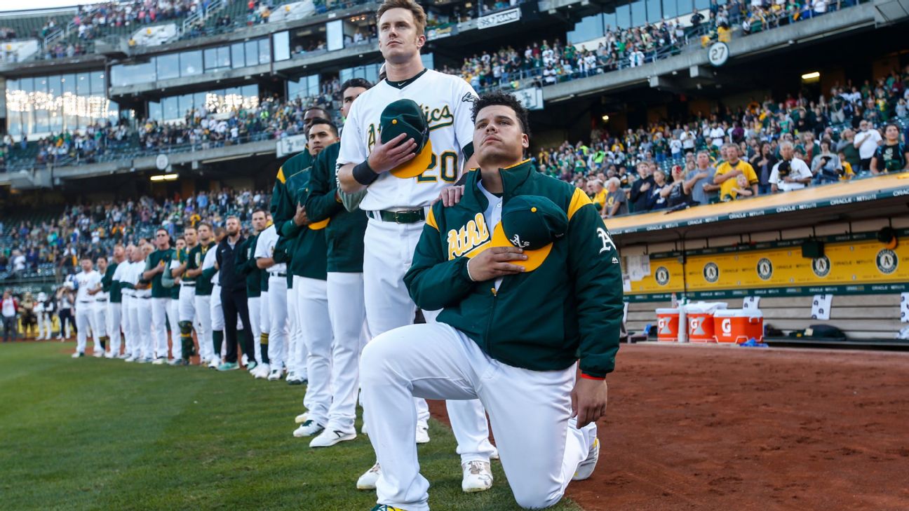 The exile of Oakland A's Bruce Maxwell and the birth of MLB's Black player  movement - ESPN