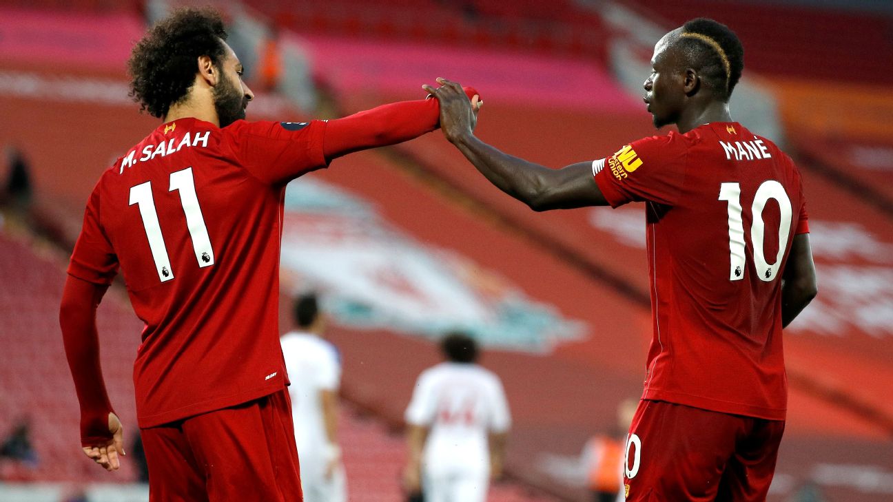 Salah e Mané buscam fim de jejum para tirar Liverpool de pior