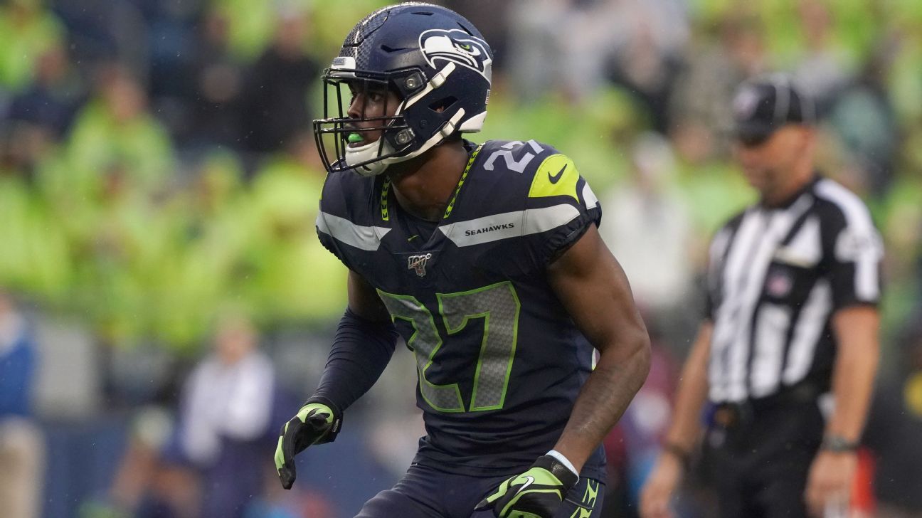 Seattle Seahawks safety Marquise Blair (27) during an NFL football