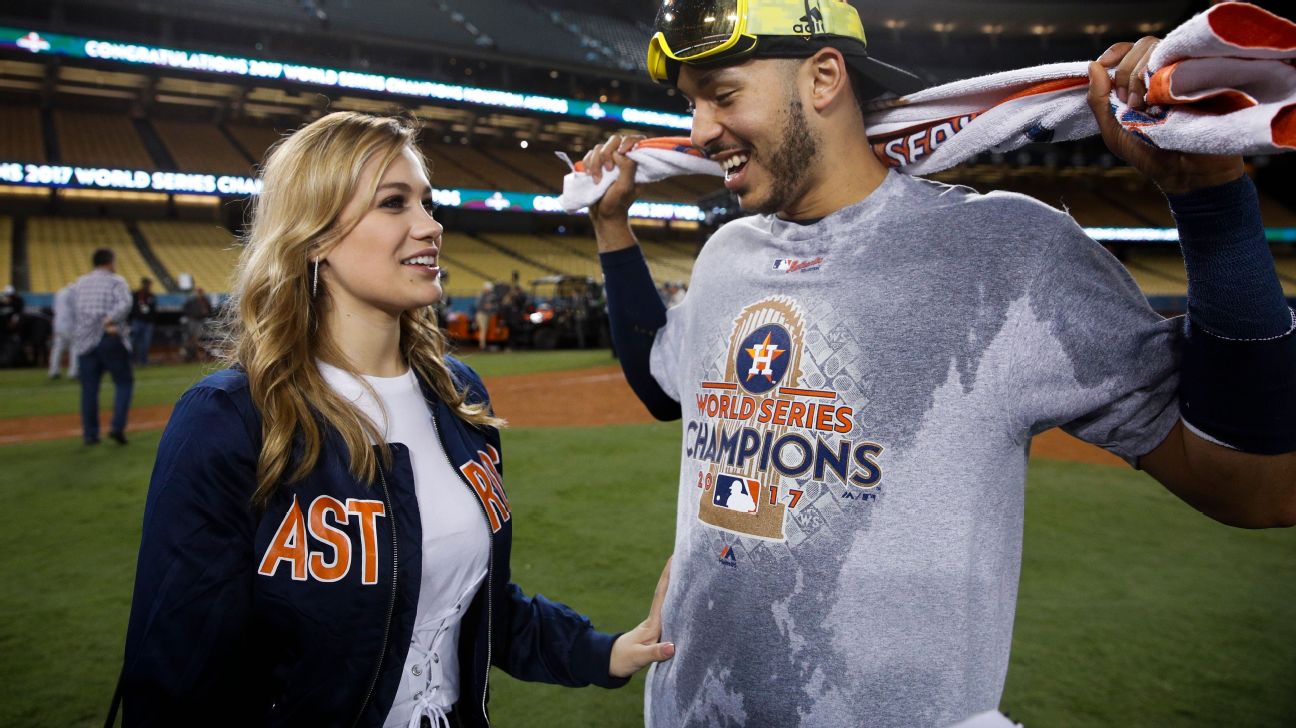 Astros' Carlos Correa asks wife to stay out of salons until