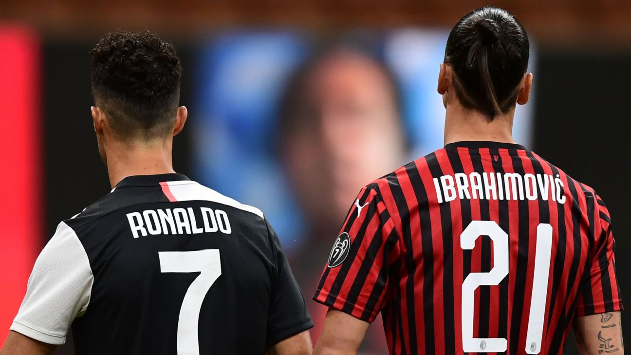 Ronaldo Vs Ibrahimovic Juventus Star Shows Off New Haircut But Milan Striker Wins What Could Be Their Last Battle