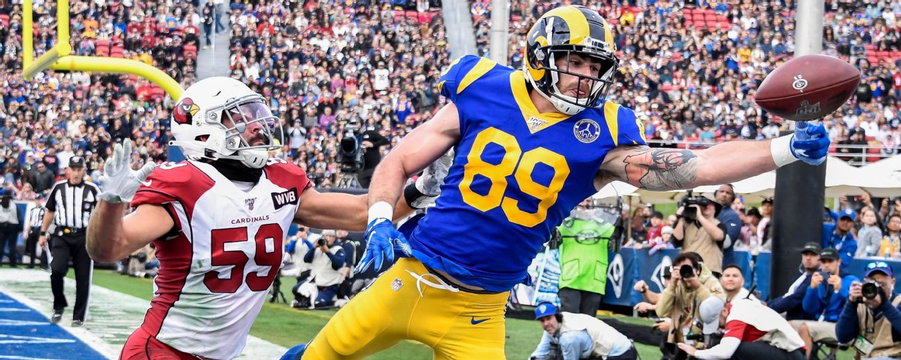 Tyler Higbee Fantasy Week 2: Projections vs. 49ers, Points and Stats, Start  or Sit - Bleacher Nation