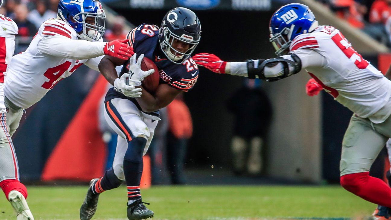 Chicago Bears: Tarik Cohen: 2019 Fantasy Football Stat Projections