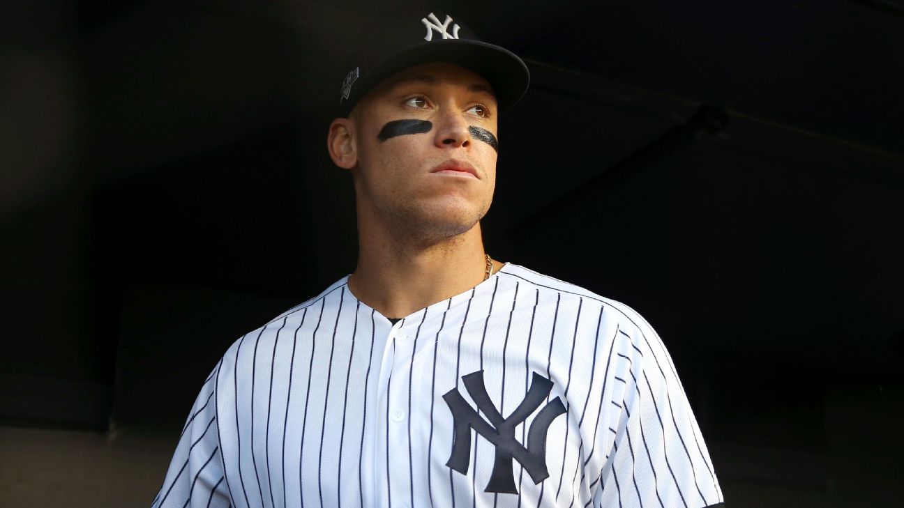 Yankees' Aaron Judge plays catch in 1st baseball activity since toe injury  - ESPN