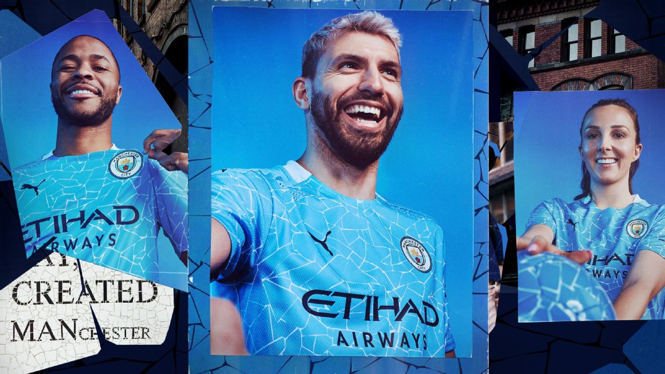 Manchester City are cracking up - Kit for 2020-21 with mosaic