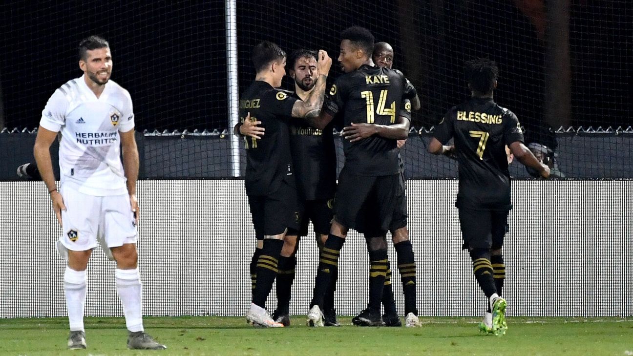 LAFC–Galaxy-derbyn jälkeen kohistaan katsomoissa — photo: abc30.com