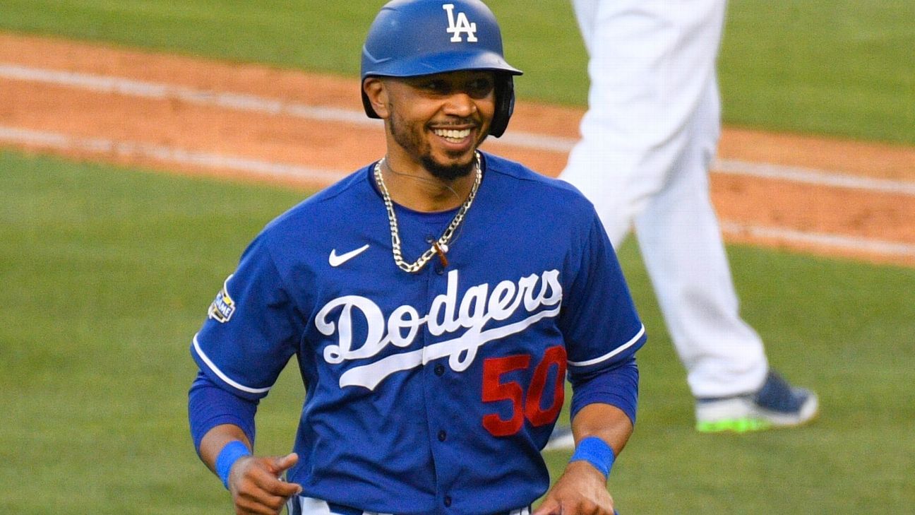 Dodgers star Mookie Betts starts at second base for first time since 2014 