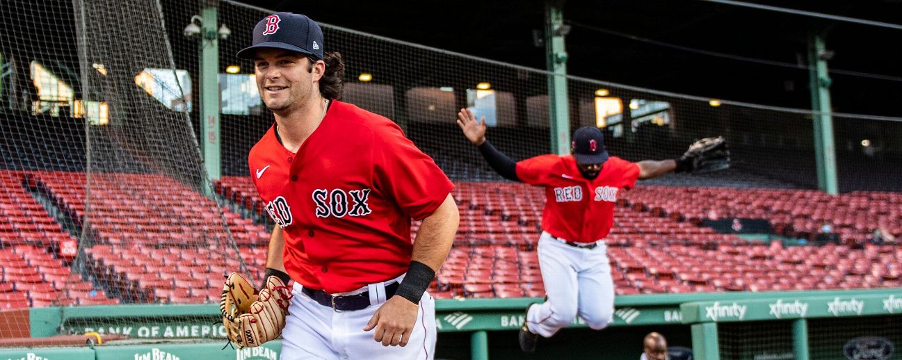 Josh Winckowski Boston Red Sox Men's Navy Roster Name & Number T