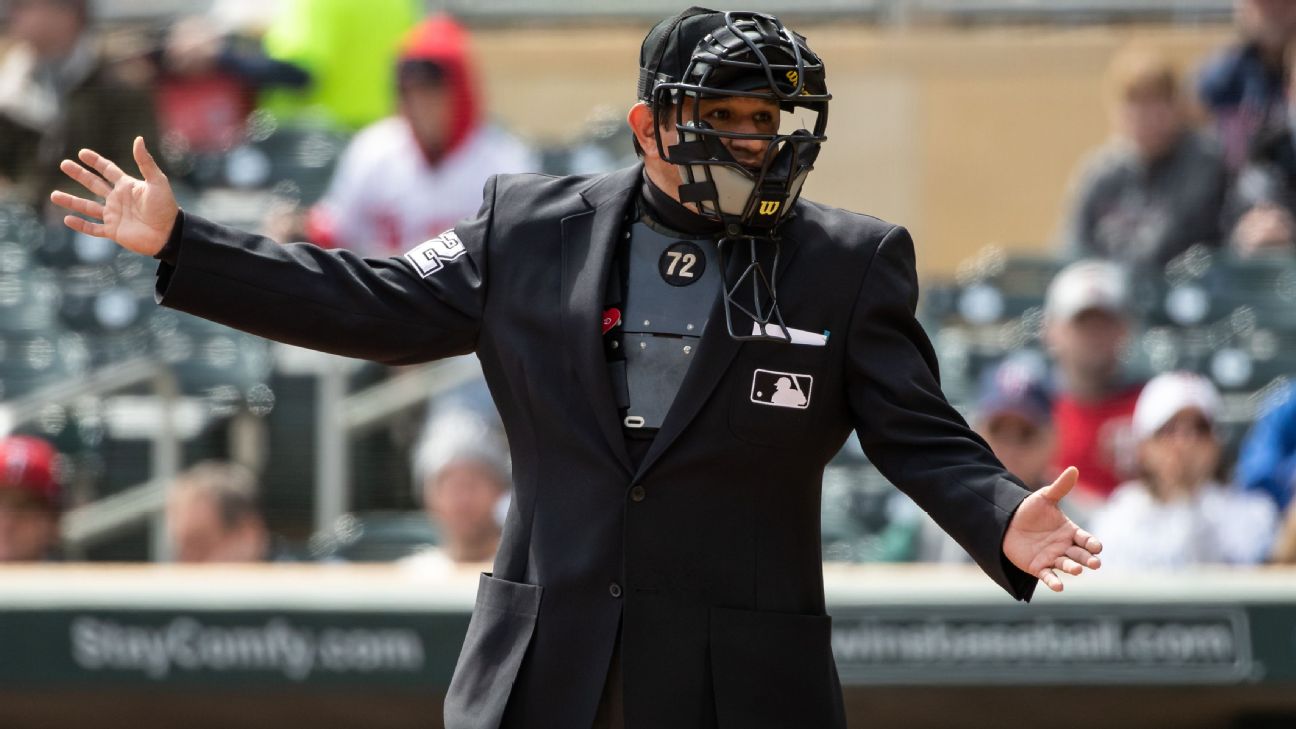 Umpire mexicano Alfonso Márquez, 1ª vez detrás del plato en un Día Inaugural - ESPN