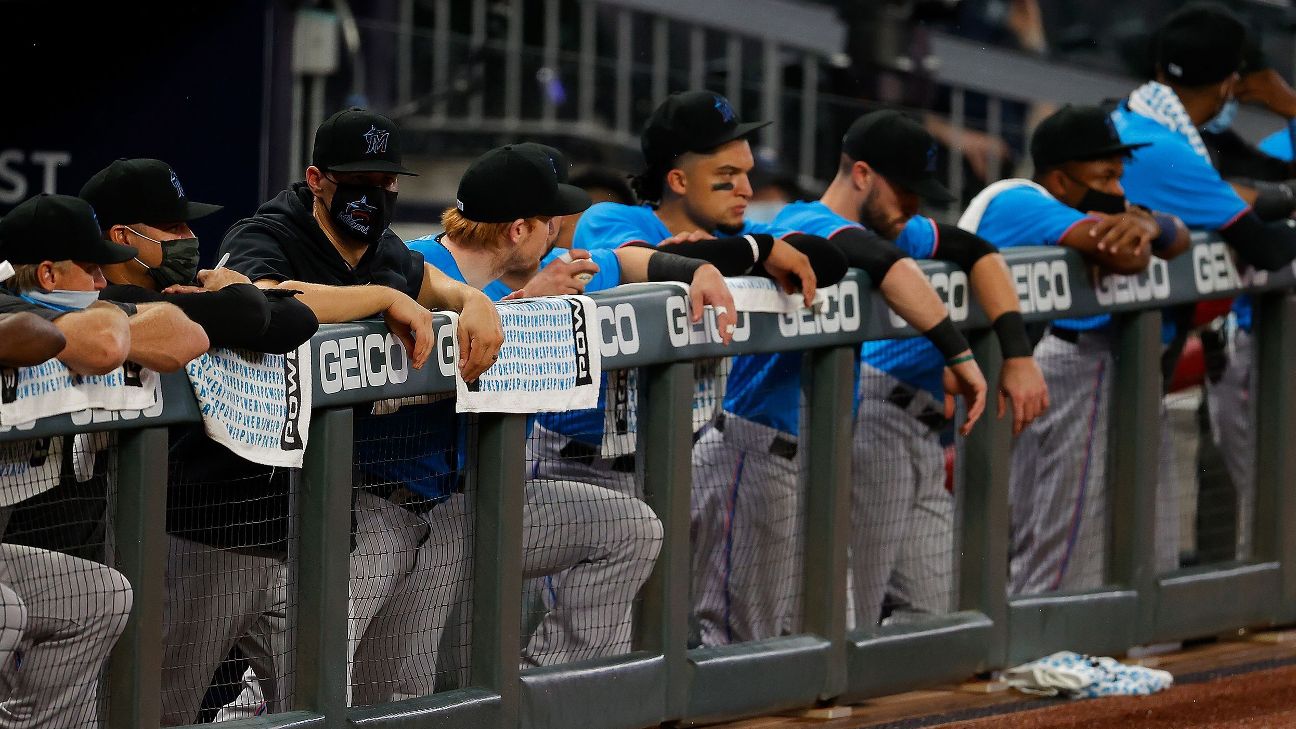 MLB postpones 2 baseball games as Marlins members test positive