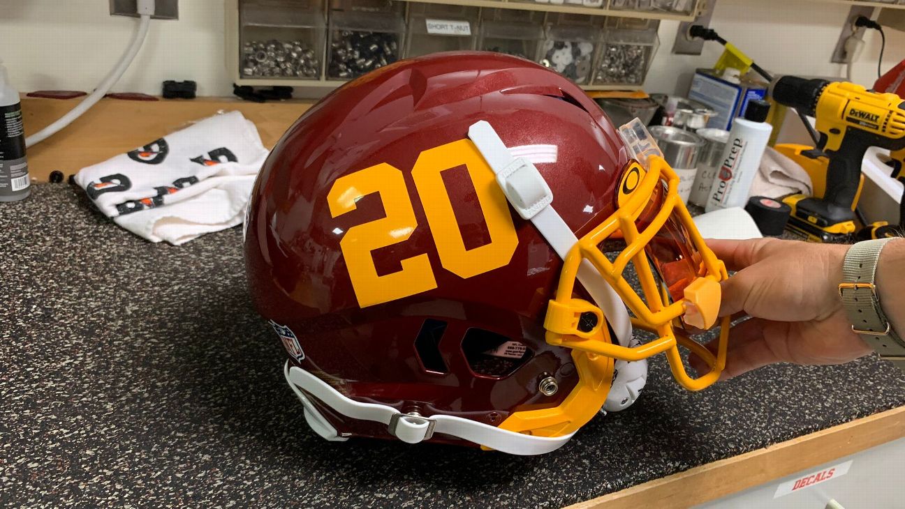 washington football new helmets