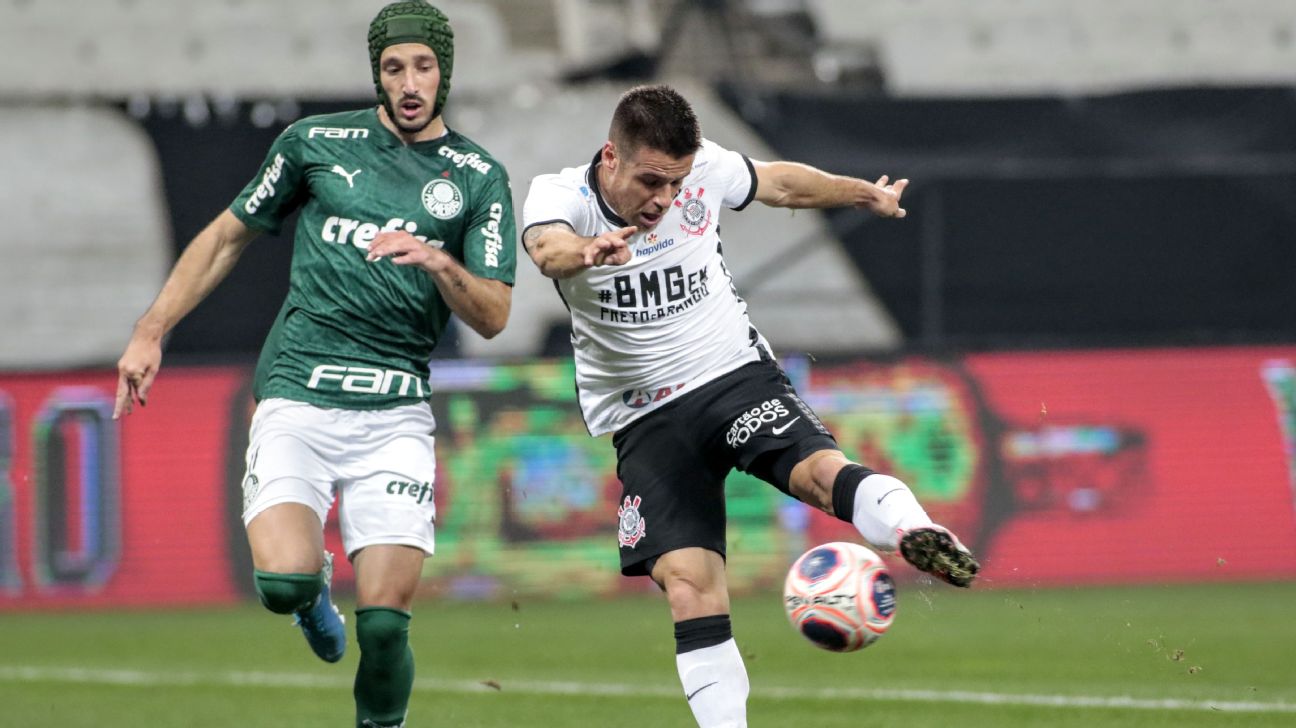 Corinthians on X: Fim de jogo. Corinthians e Palmeiras empatam em 0 a 0 o  primeiro duelo da final do @Paulistao 2020 na @A_Corinthians. O confronto  decisivo acontece neste sábado, às 16h30