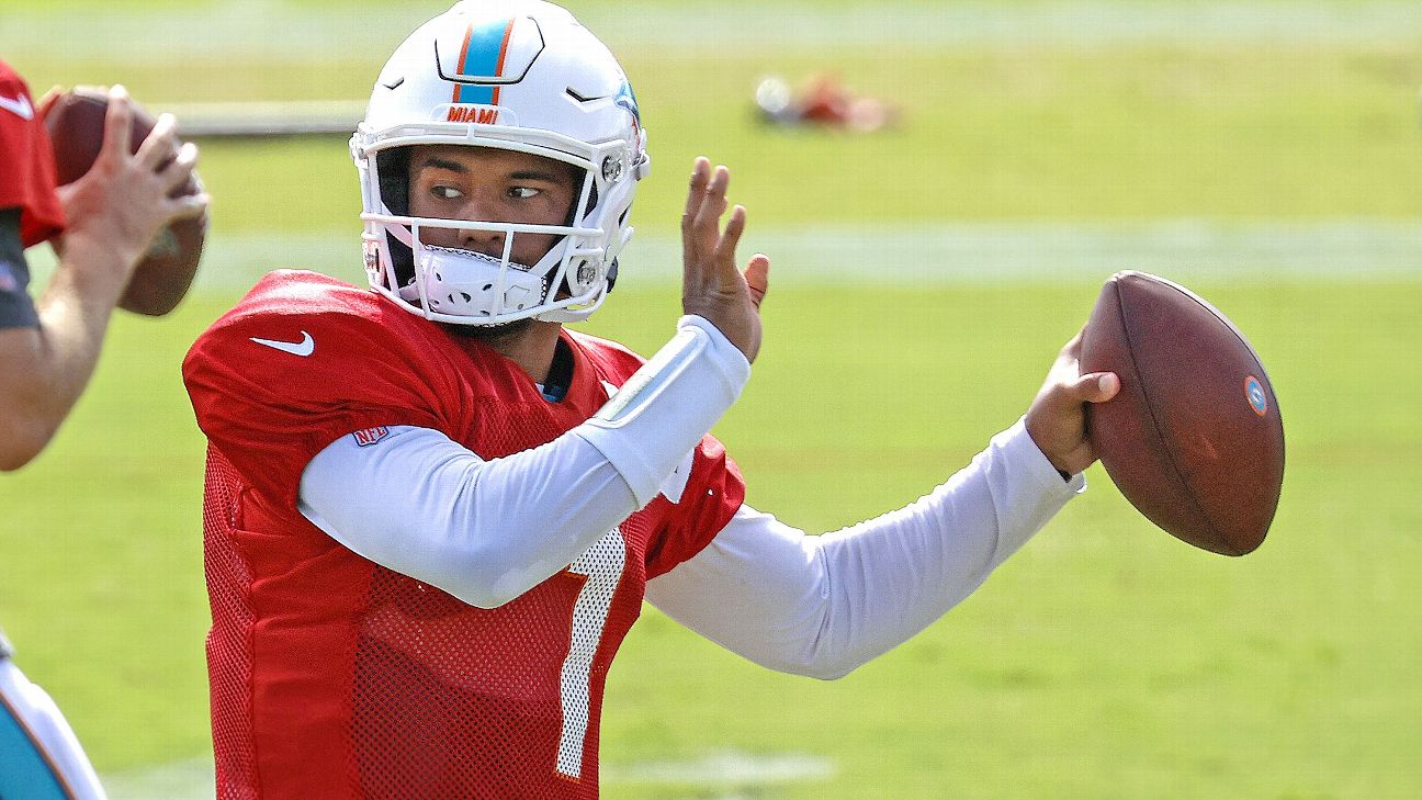 Fins' Tagovailoa day-to-day; Bridgewater in line to start - ESPN