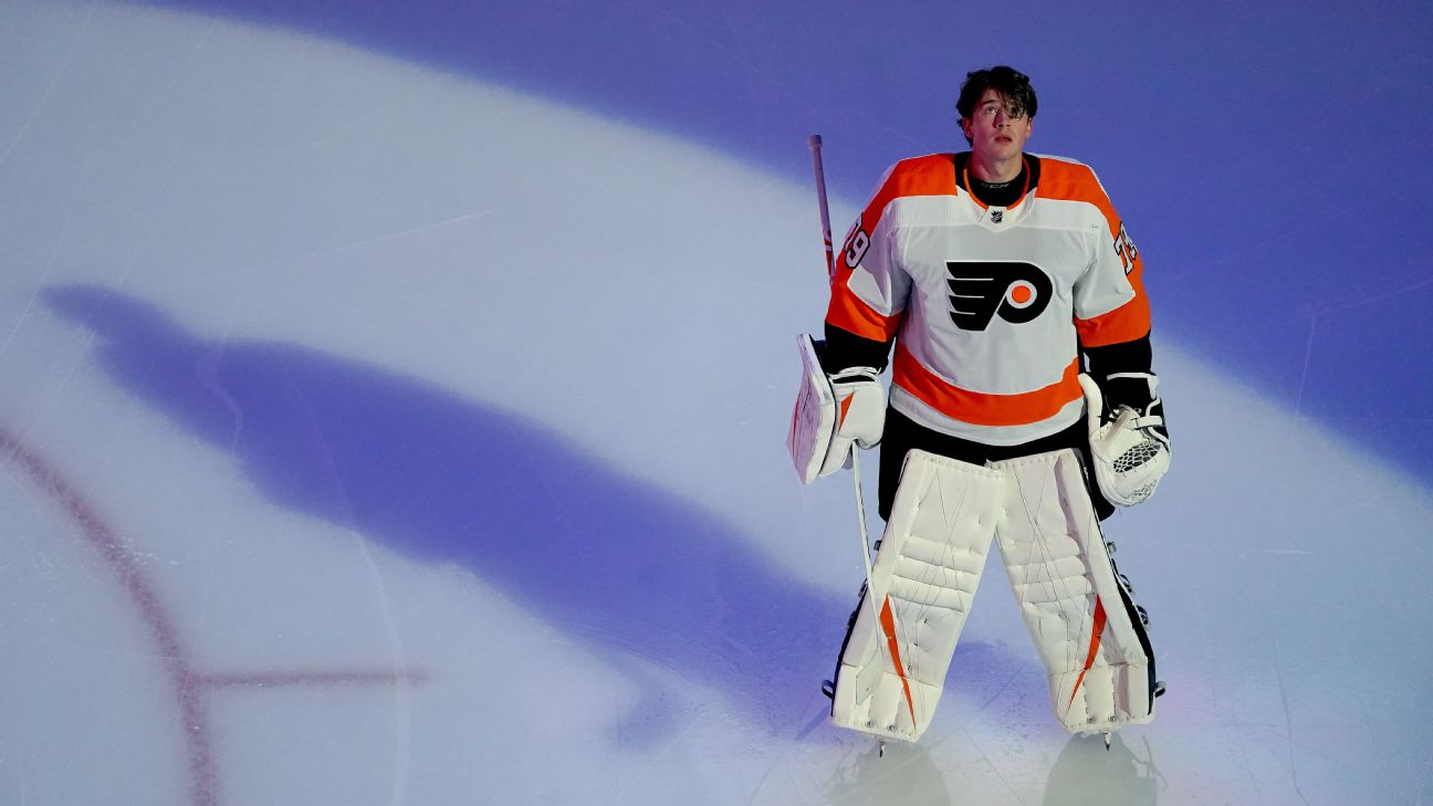 Undefeated goalie Carter Hart 'has been a key' to the Flyers' early success