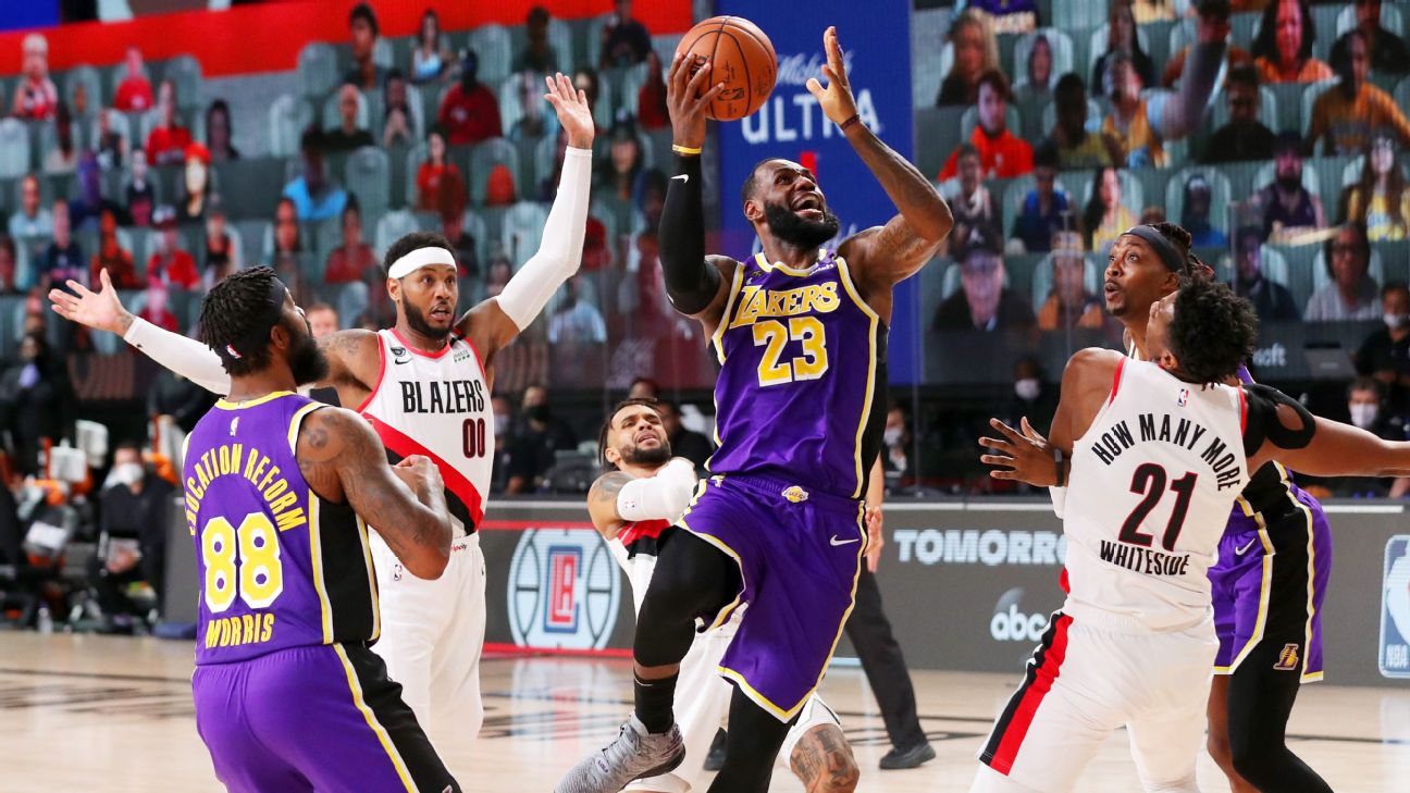 Blazers' Damian Lillard: Hard to beat Lakers when they live at ...