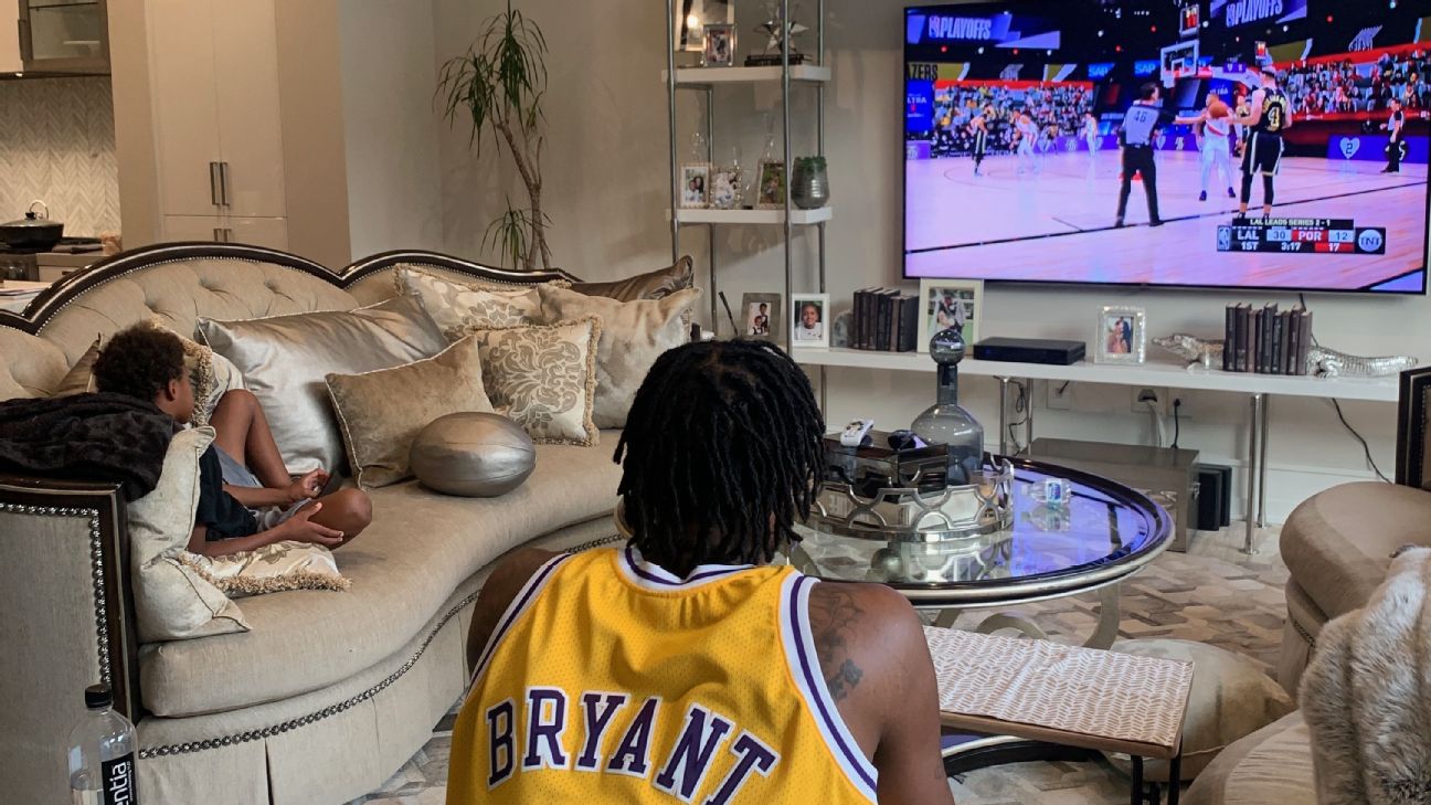 NBA playoffs From afar, watching LakersBlazers with Trevor Ariza