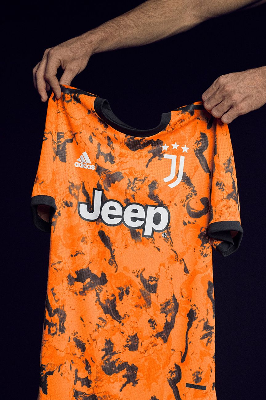 20/21 Juventus Third Away Orange Soccer Jerseys Shirt - Cheap