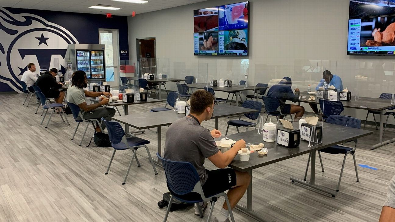 Titans players indulge in newly transformed dining hall