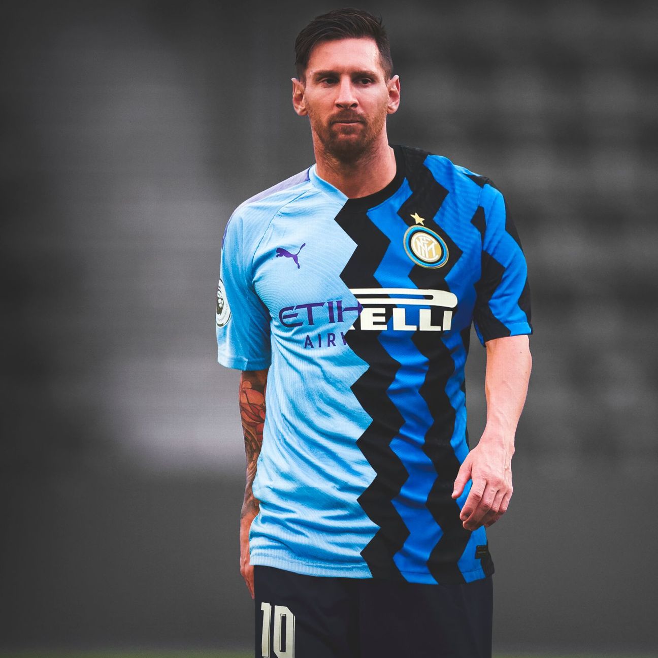 messi man city jersey