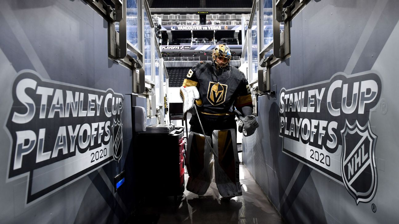 Golden Knights' Fleury adjusting to new goaltender equipment regulations -  Las Vegas Sun News