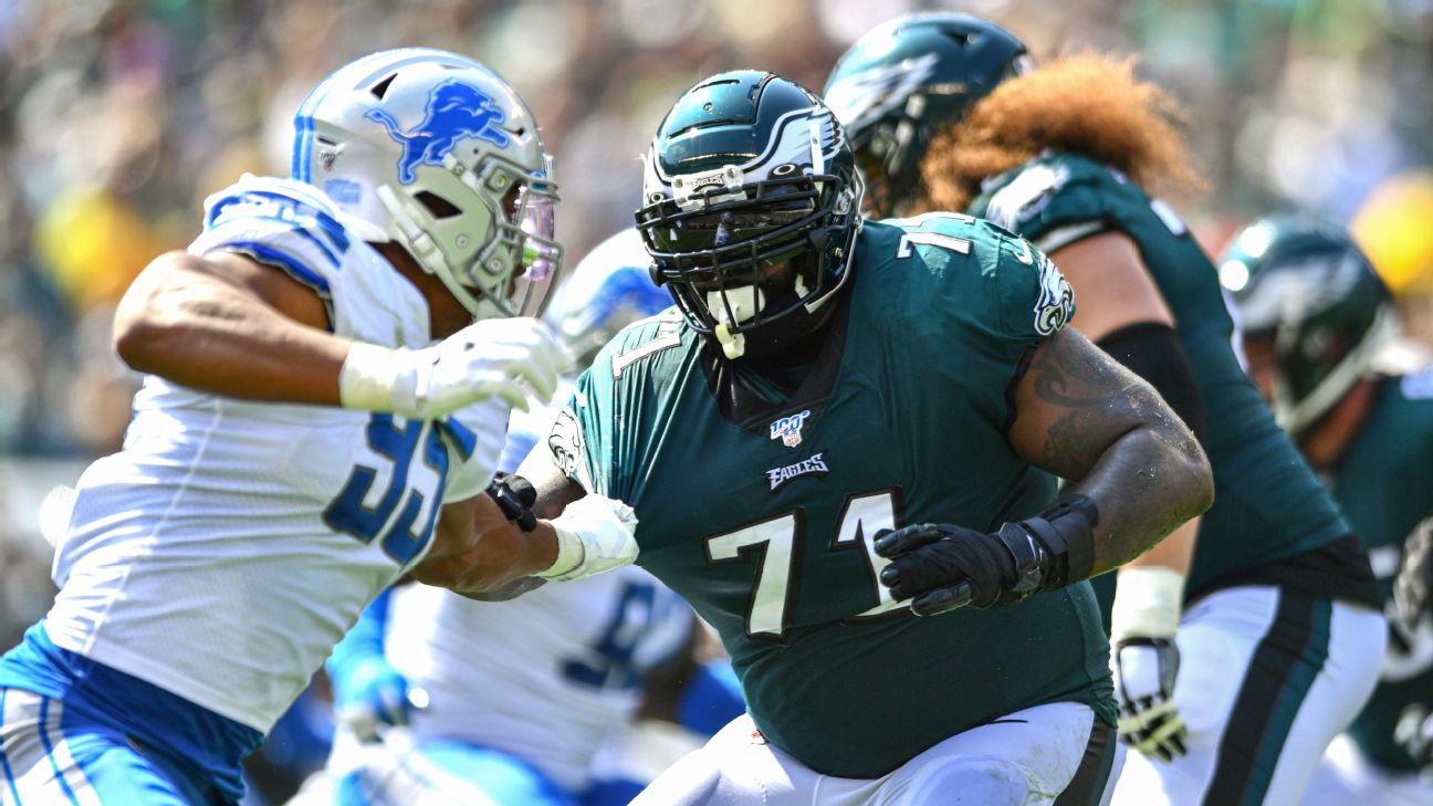 Philadelphia Eagles offensive tackle Jason Peters (71) in action