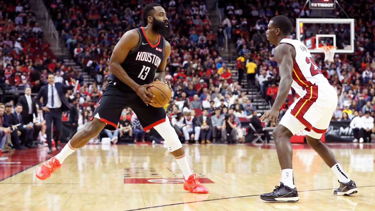 James Harden says his beard protected him from the ball that hit his face