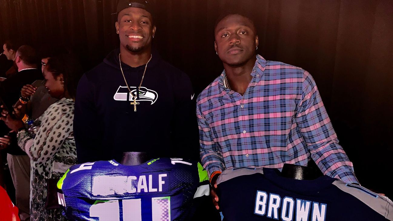 Former rivals, future stars - How Titans' A.J. Brown and Seahawks