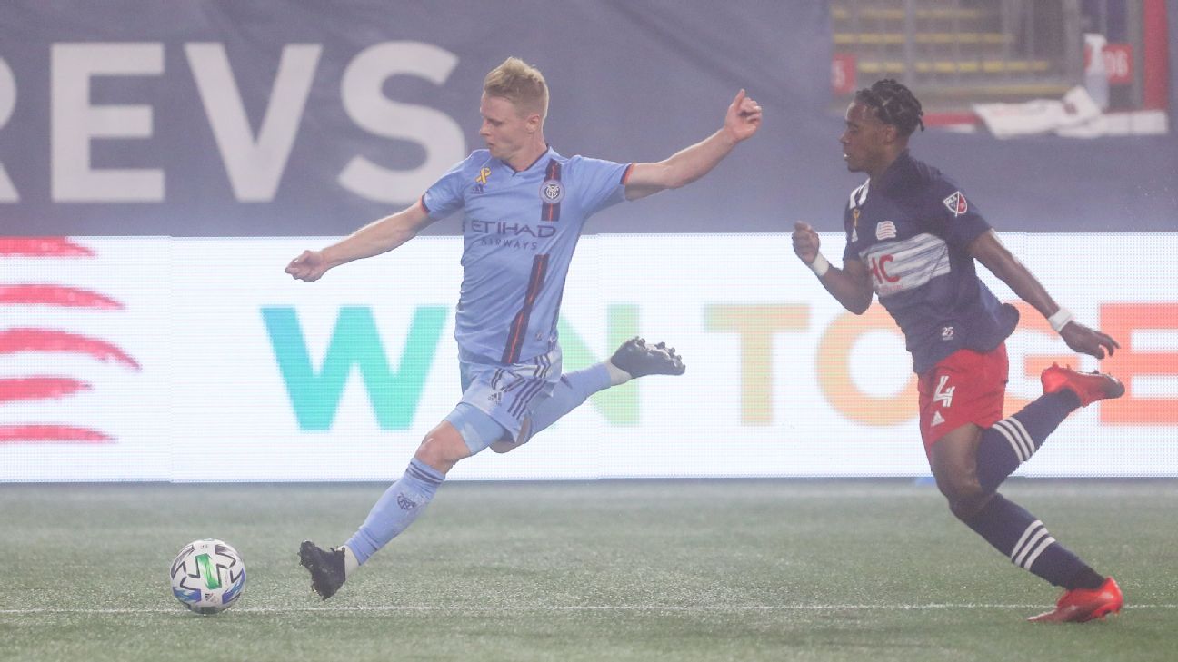 Heber scores first of season as NYCFC downs New England Revolution