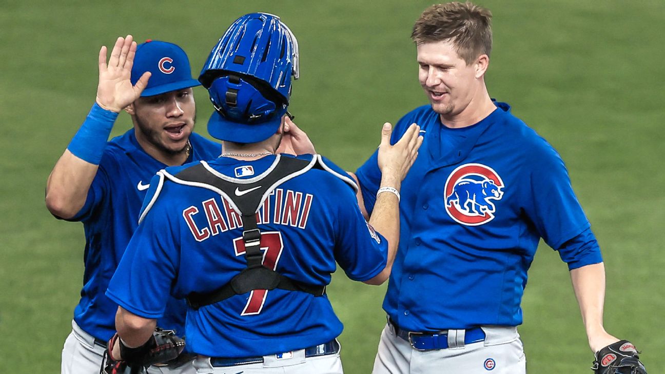 Cubs' Alec Mills throws a no-hitter in win over Brewers - Los