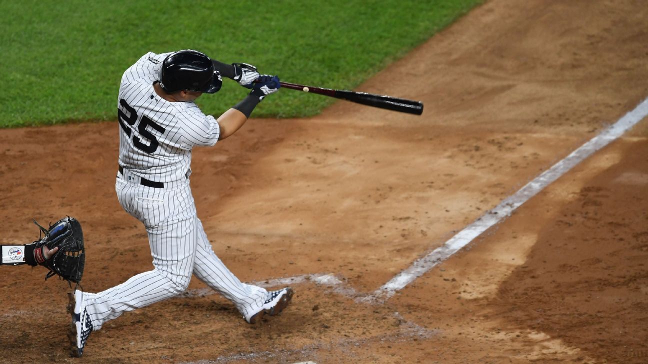 Ouch! Yankees' Giancarlo Stanton drills kid in head with home run vs. Twins  