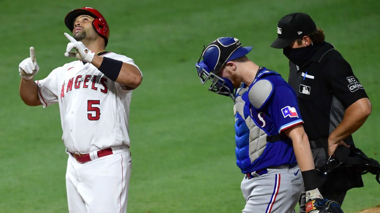 Albert Pujols hits first home run against Los Angeles Angels since his  release, lifts Dodgers - ESPN