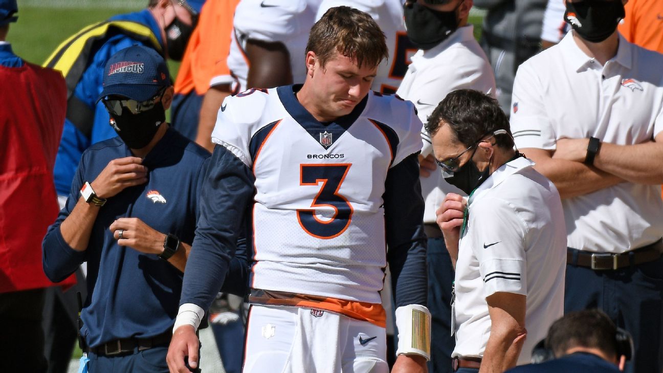 Post-game interview with Denver Broncos QB Drew Lock