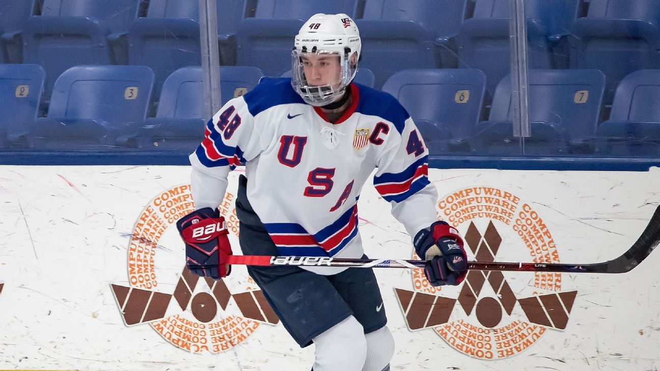 Jake Sanderson named to United States Olympic Men's Hockey Team