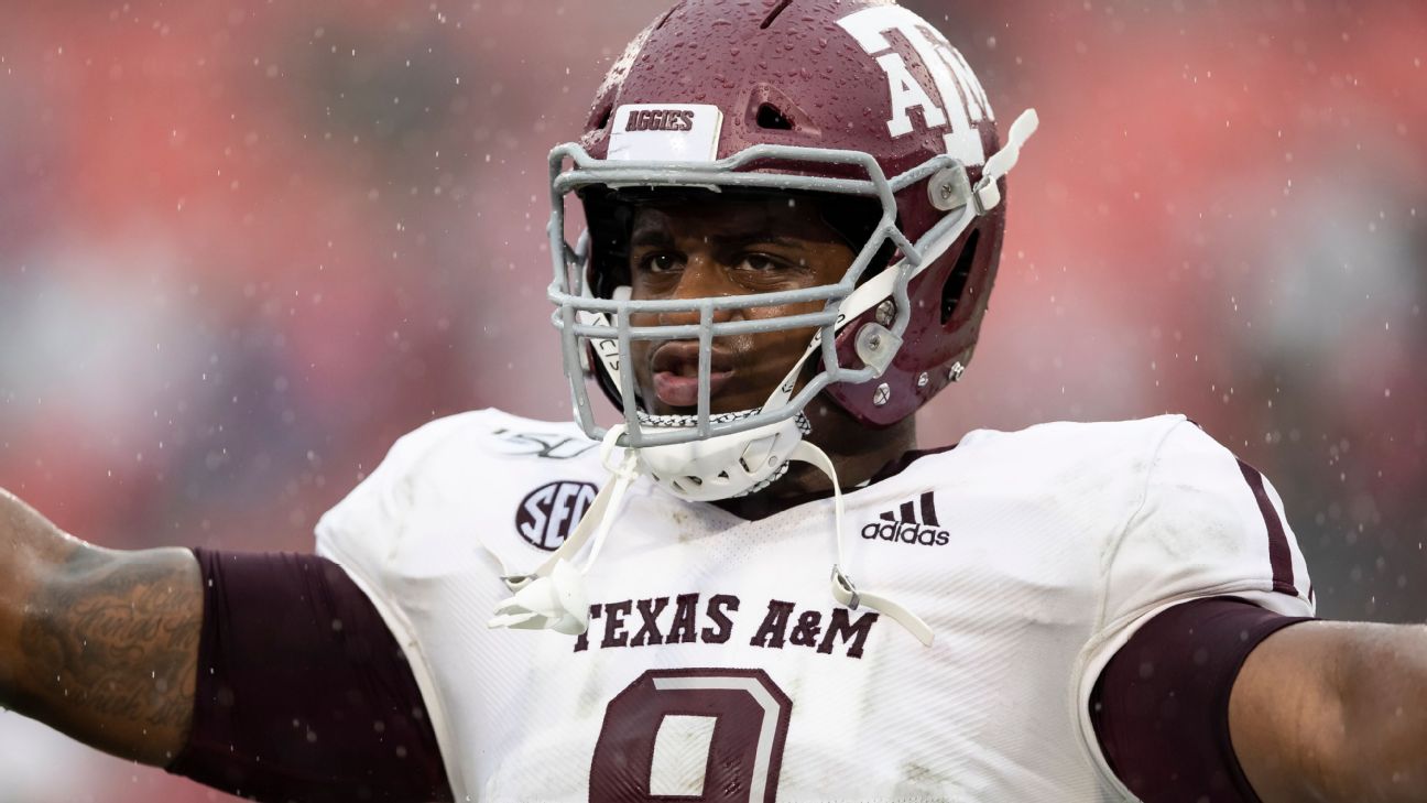 No.1-ranked defensive tackle prospect DeMarvin Leal to leave Texas A&M  Aggies, enter NFL draft - ESPN