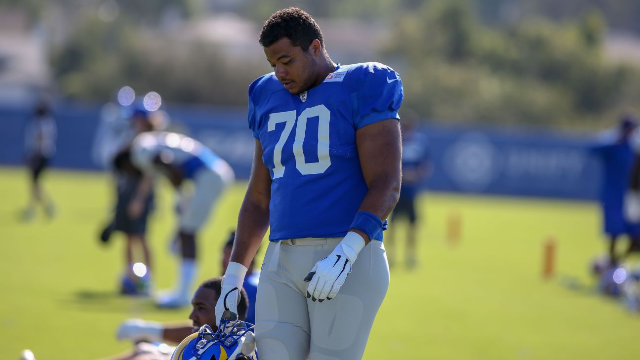 Los Angeles Rams Guard Joseph Noteboom Out for Year With Knee Injury