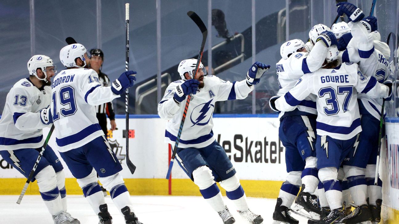 Benn's 2nd goal in OT pushes Dallas Stars past Lightning 3-2