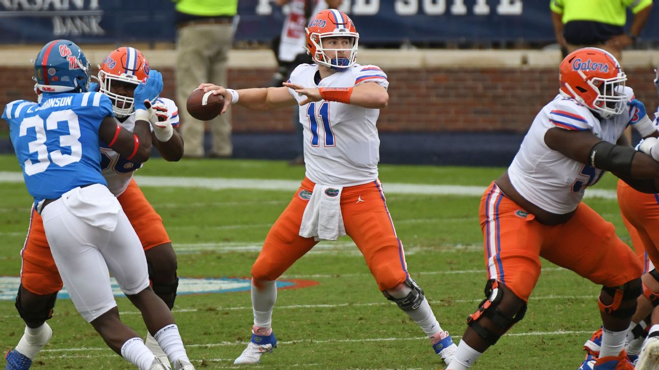 Father of Florida QB Kyle Trask says son out for season