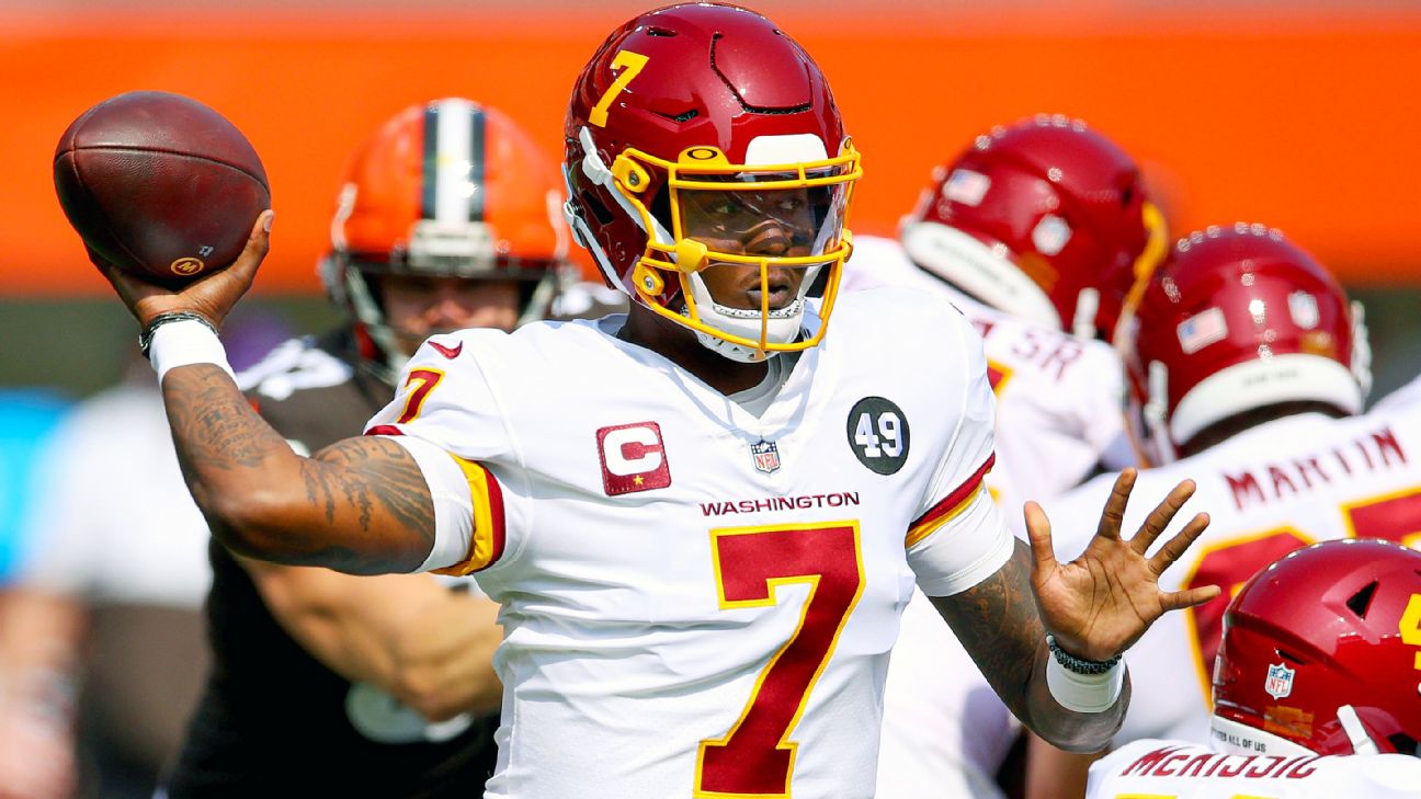 Dwayne Haskins Will Make First Start of NFL Career in Washington Redskins'  Ninth Game of Season Against Buffalo Bills