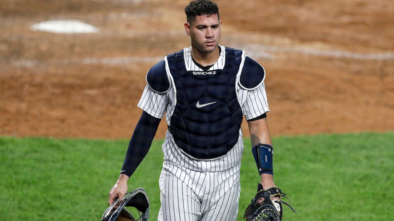 Yankees bench slumping Gary Sanchez for playoff opener against