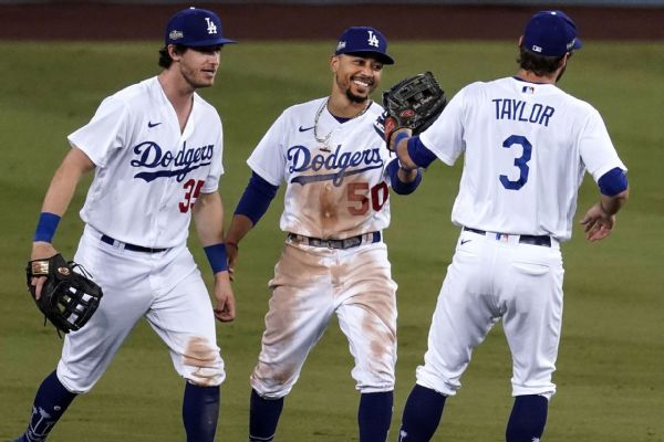 Dodgers' Taylor (ankle) out of Game 6 lineup