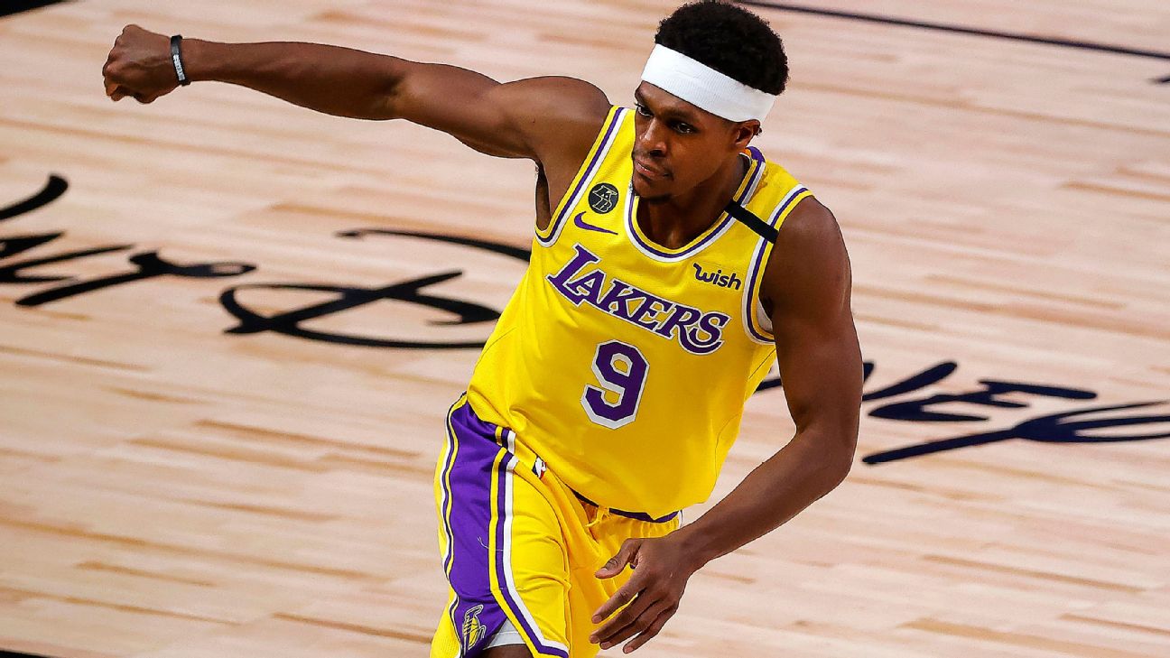 ESPN - Rajon Rondo is the second player in NBA history to win a title with  the Boston Celtics and the Los Angeles Lakers, joining Clyde Lovellette.