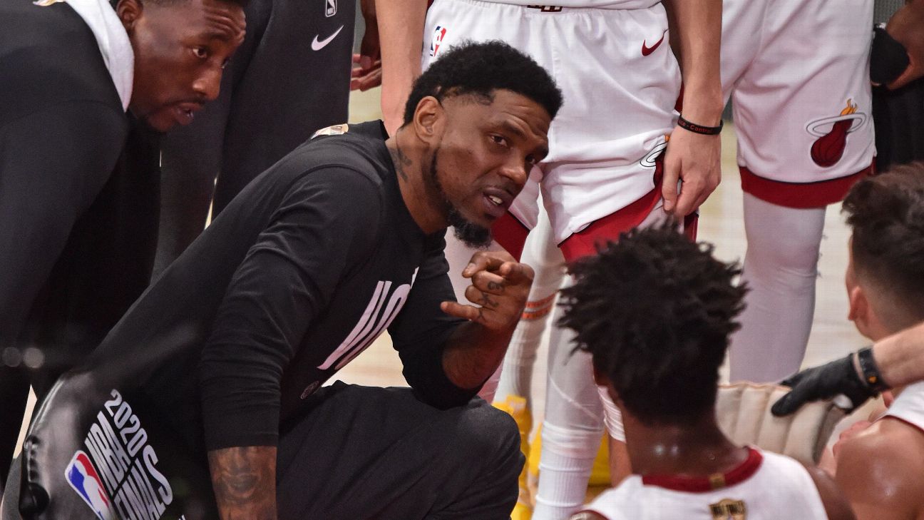 WATCH: Tempers flare on Heat sideline between Jimmy Butler, Udonis Haslem -  On3