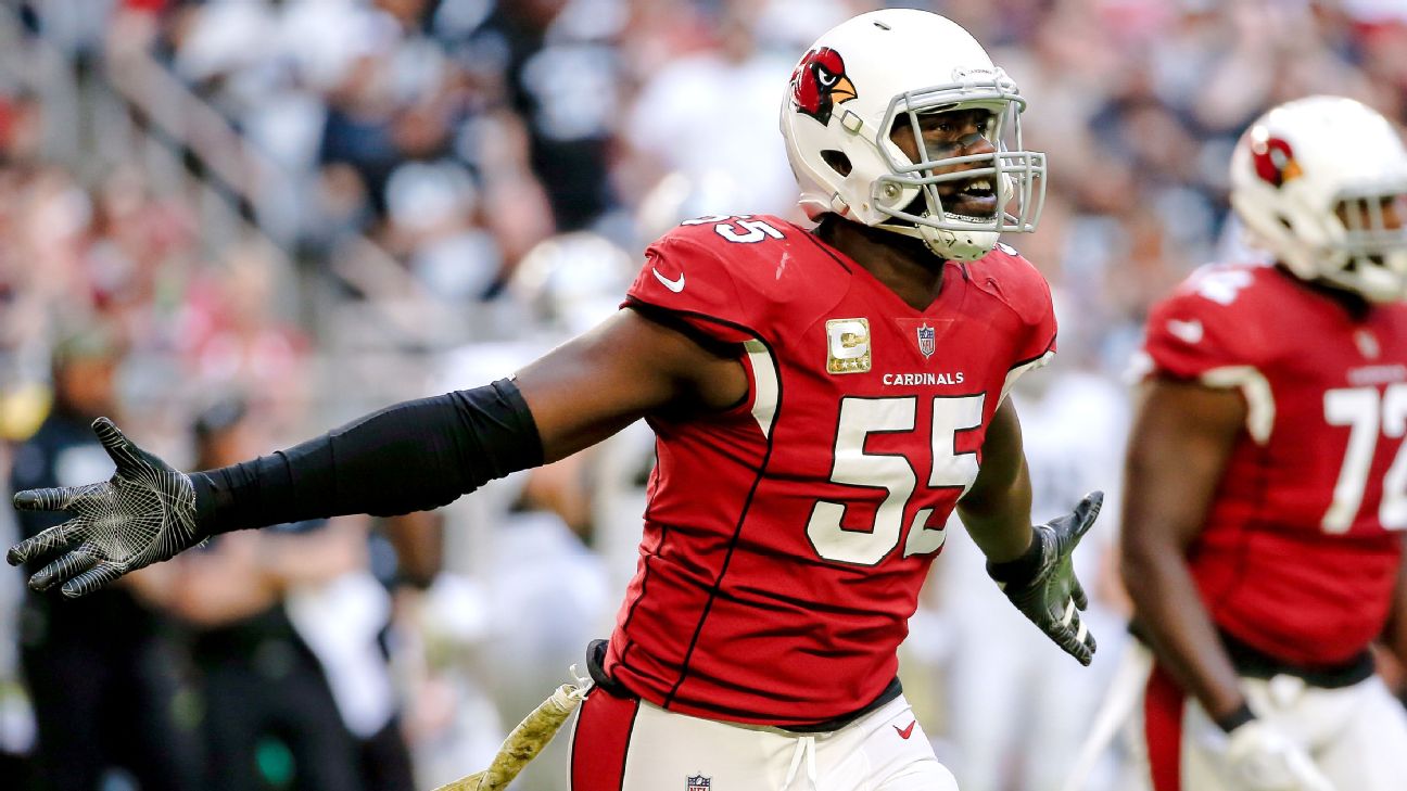 Chandler Jones by the numbers: Cardinals legend in Reggie White territory  after recording 100th career sack 