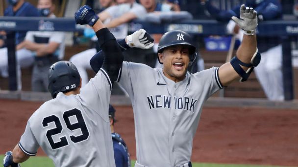 Gone-carlo! Yankees' Stanton rocks MLB playoffs with epic 118.3 mph home run
