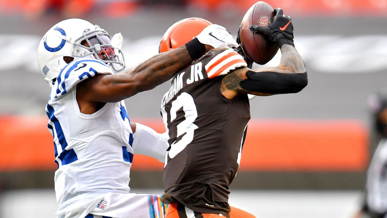 Odell Beckham Jr., Jarvis Landry make circus catches to set up Browns TDs -  ESPN