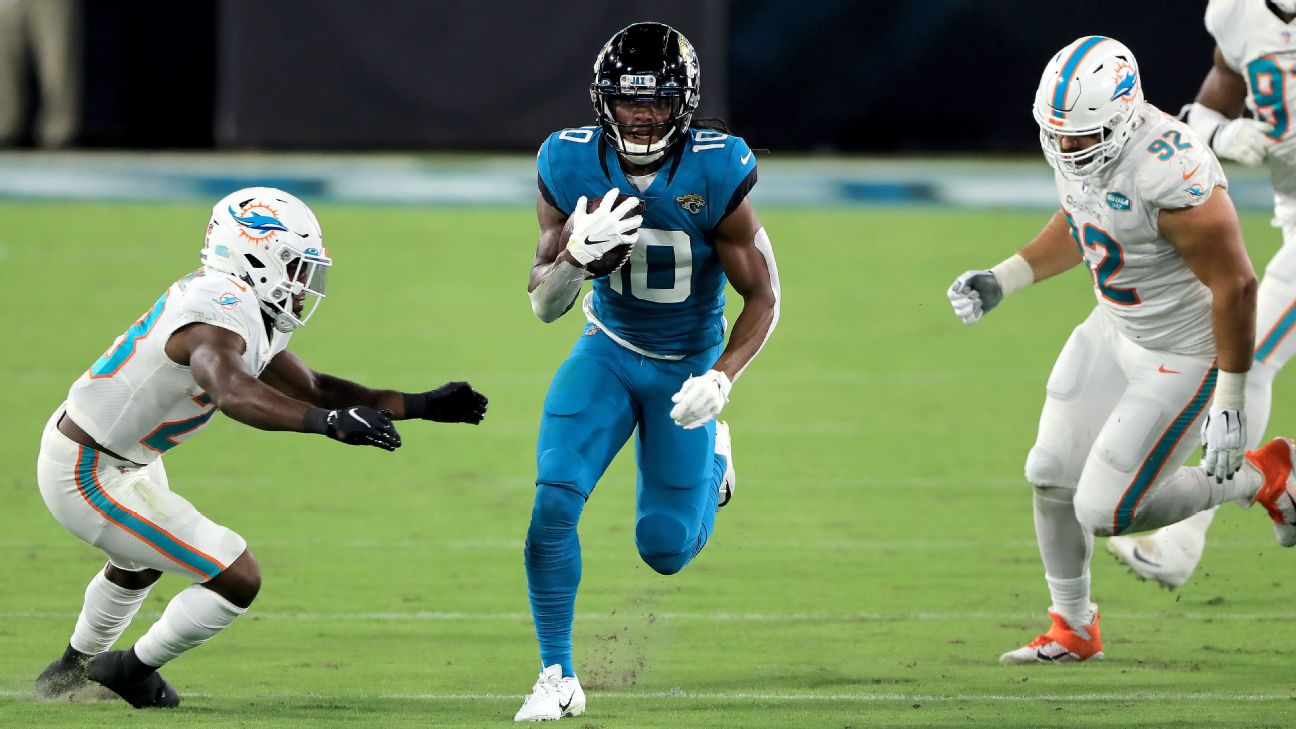 Jaguars receivers led by Laviska Shenault makes big plays vs. Colts